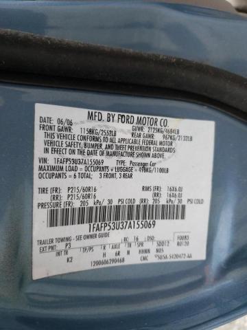 Photo 10 from auction – 2007 FORD TAURUS SE with VIN 1FAFP53U37A155069