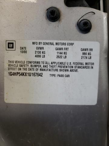 Photo 10 from auction – 2001 BUICK LESABRE CU with VIN 1G4HP54KX1U167642