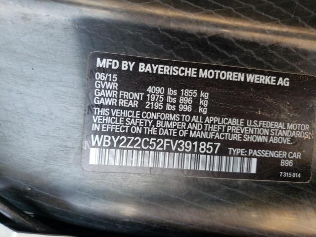Photo 10 from auction – 2015 BMW I8 with VIN WBY2Z2C52FV391857