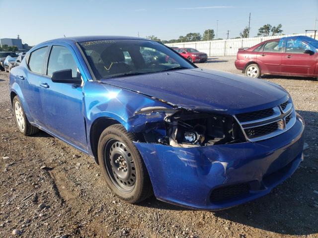 DODGE AVENGER SE 2014 with VIN 1C3CDZAB1EN174213 - Photo from auction