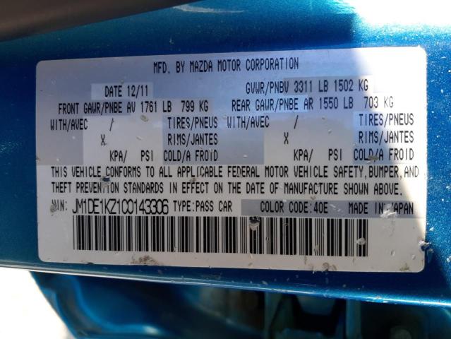 Photo 10 from auction – 2012 MAZDA MAZDA2 with VIN JM1DE1KZ1C0143306