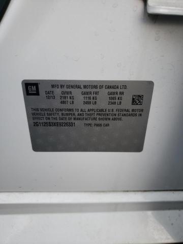 Photo 10 from auction – 2014 CHEVROLET IMPALA LT with VIN 2G1125S3XE9226331