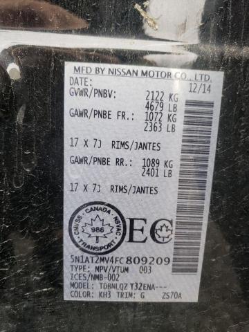 Photo 10 from auction – 2015 NISSAN ROGUE S with VIN 5N1AT2MV4FC809209