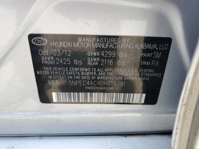 Photo 10 from auction – 2013 HYUNDAI SONATA SE with VIN 5NPEC4AC4DH616791
