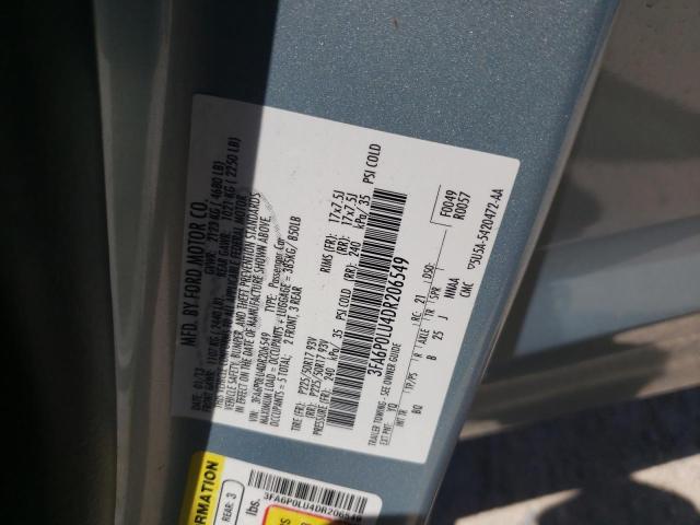 Photo 10 from auction – 2013 FORD FUSION SE with VIN 3FA6P0LU4DR206549