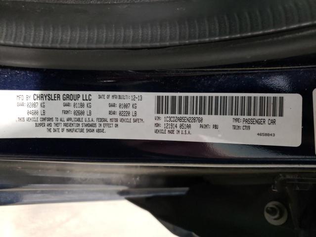 Photo 10 from auction – 2014 DODGE AVENGER SE with VIN 1C3CDZAB5EN228760