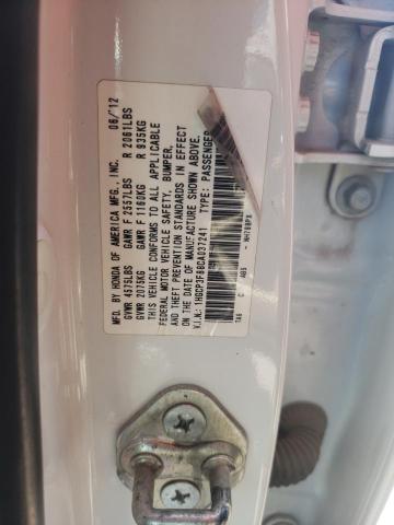 Photo 10 from auction – 2012 HONDA ACCORD EXL with VIN 1HGCP3F88CA037241