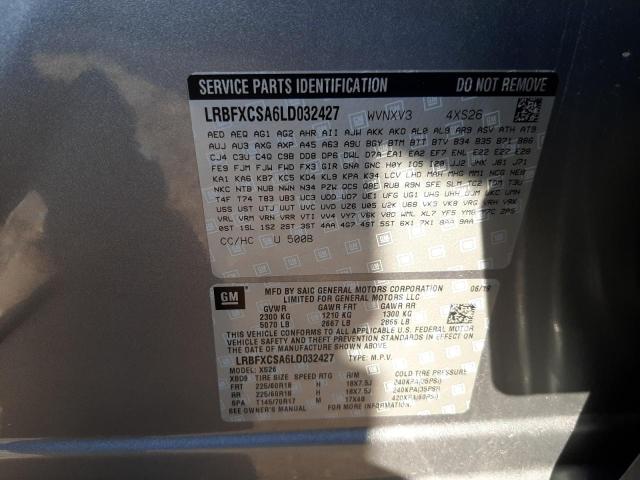 Photo 10 from auction – 2020 BUICK ENVISION E with VIN LRBFXCSA6LD032427
