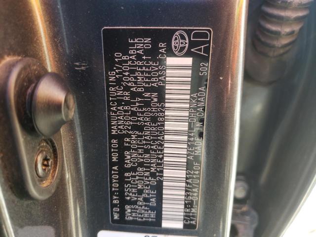 Photo 10 from auction – 2010 TOYOTA COROLLA MA with VIN 2T1LE4EE2AC018825