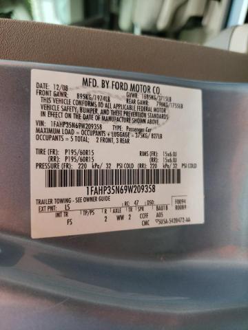 Photo 10 from auction – 2009 FORD FOCUS SE with VIN 1FAHP35N69W209358