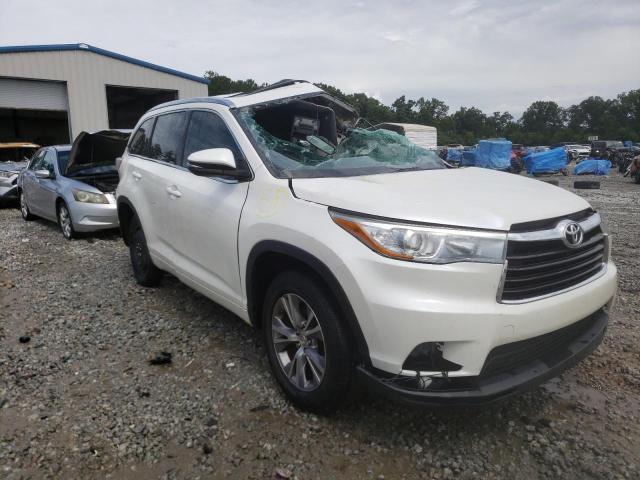 TOYOTA HIGHLANDER 2015 with VIN 5TDKKRFH9FS059932 - Photo from auction