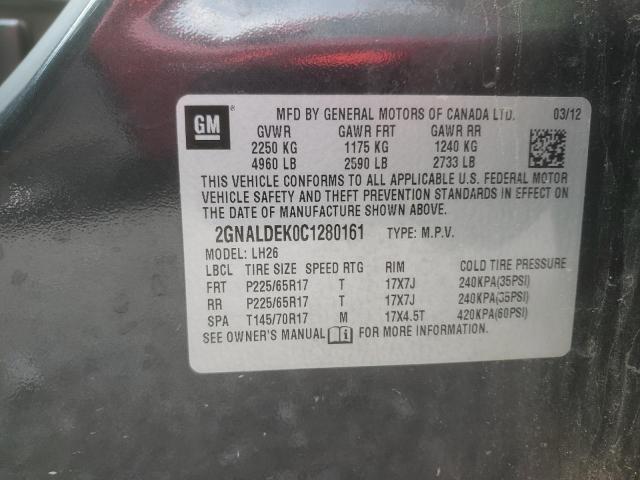 Photo 10 from auction – 2012 CHEVROLET EQUINOX LT with VIN 2GNALDEK0C1280161