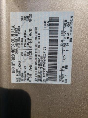 Photo 10 from auction – 2000 FORD F150 with VIN 1FTRX18W9YNC37179