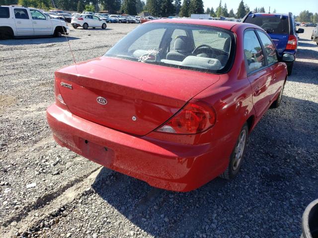 Photo 4 from auction – 2003 KIA SPECTRA BA with VIN KNAFB121635262691