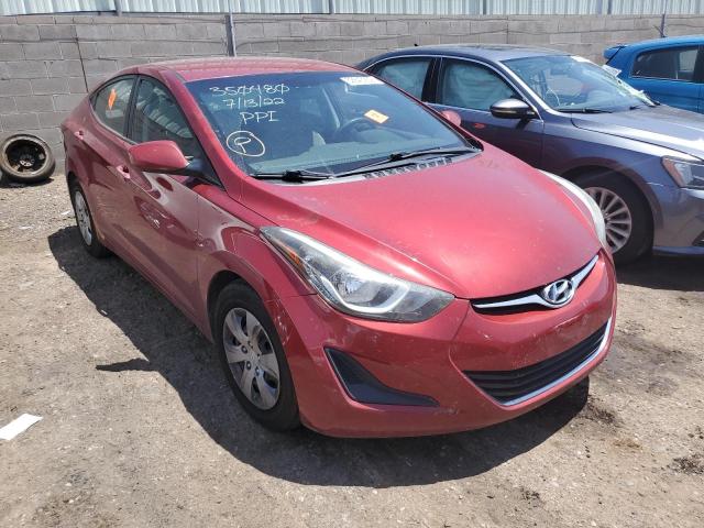 Photo 1 from auction – 2016 HYUNDAI ELANTRA SE with VIN 5NPDH4AE0GH705826