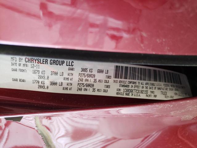 Photo 10 from auction – 2012 DODGE RAM 1500 S with VIN 1C6RD6KT7CS182155