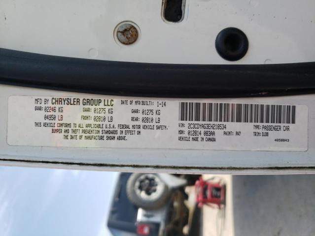 Photo 10 from auction – 2014 DODGE CHALLENGER with VIN 2C3CDYAG3EH218534