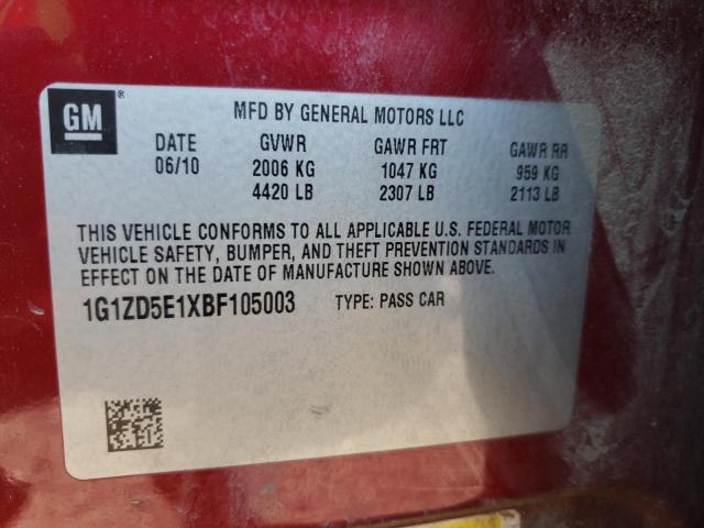 Photo 10 from auction – 2011 CHEVROLET MALIBU 2LT with VIN 1G1ZD5E1XBF105003