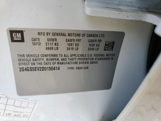 Photo 10 from auction – 2013 BUICK REGAL PREM with VIN 2G4GS5EV2D9156414