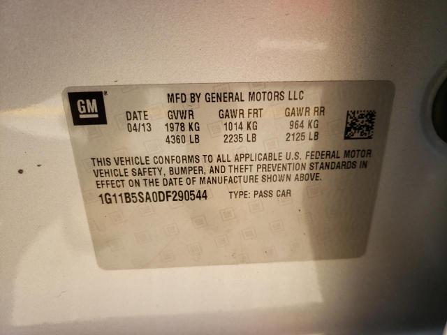 Photo 10 from auction – 2013 CHEVROLET MALIBU LS with VIN 1G11B5SA0DF290544