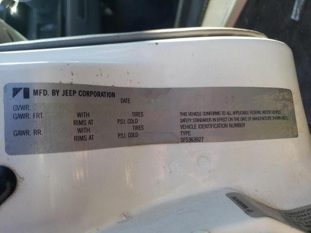 Photo 10 from auction – 1988 JEEP CHEROKEE with VIN 1JCML7810JT069414