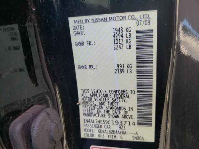Photo 10 from auction – 2009 NISSAN ALTIMA 2.5 with VIN 1N4AL24E59C193714