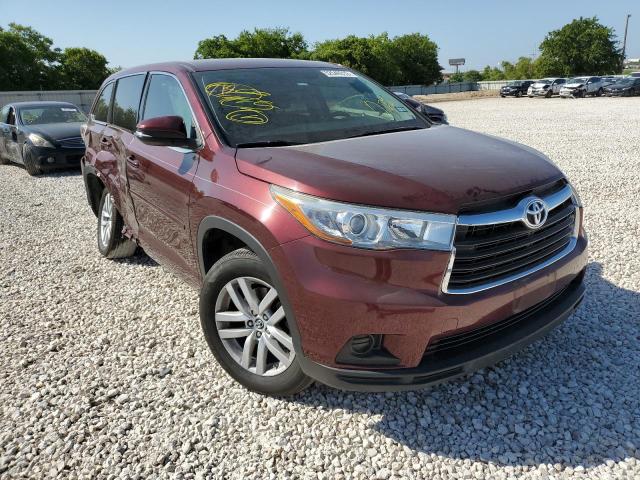 Photo 1 from auction – 2016 TOYOTA HIGHLANDER with VIN 5TDZKRFHXGS129826
