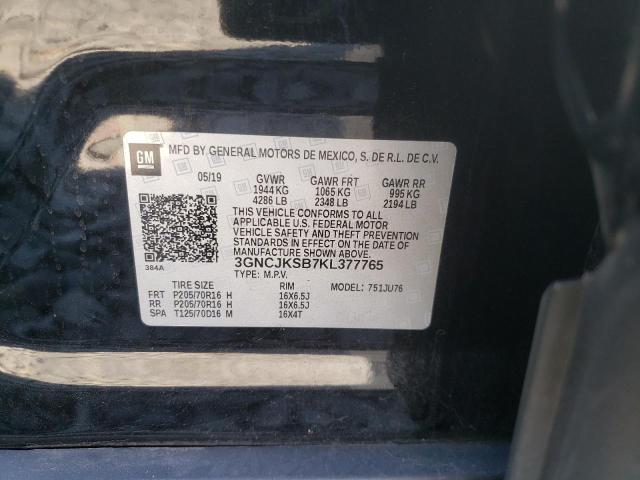Photo 10 from auction – 2019 CHEVROLET TRAX LS with VIN 3GNCJKSB7KL377765