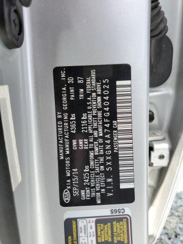 Photo 10 from auction – 2015 KIA OPTIMA EX with VIN 5XXGN4A74FG404025