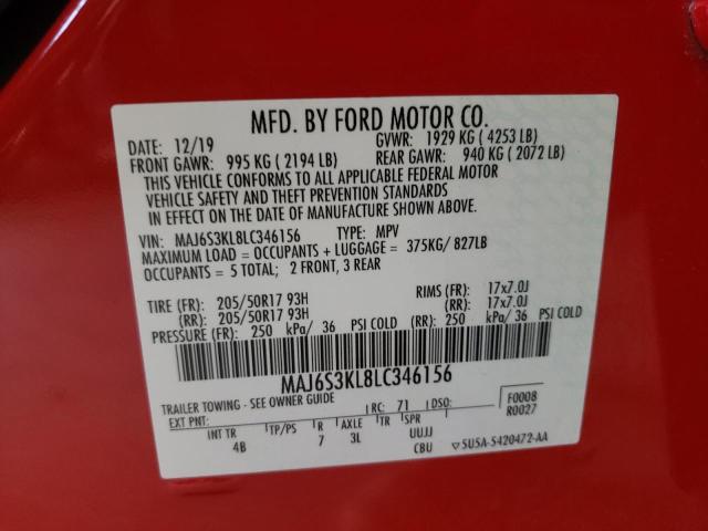 Photo 10 from auction – 2020 FORD ECOSPORT T with VIN MAJ6S3KL8LC346156