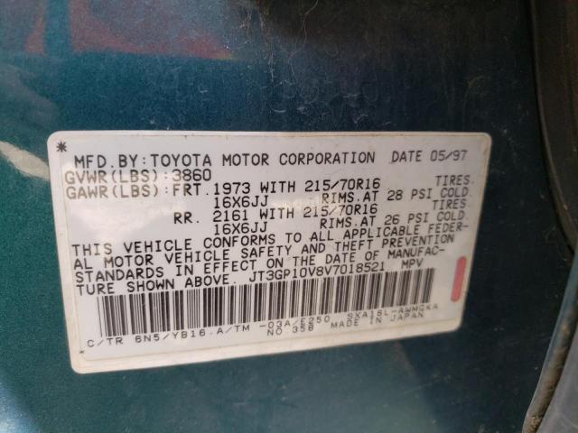 Photo 10 from auction – 1997 TOYOTA RAV4 with VIN JT3GP10V8V7018521