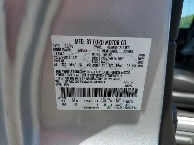 Photo 10 from auction – 2010 FORD ESCAPE LIM with VIN 1FMCU9EG6AKC91861