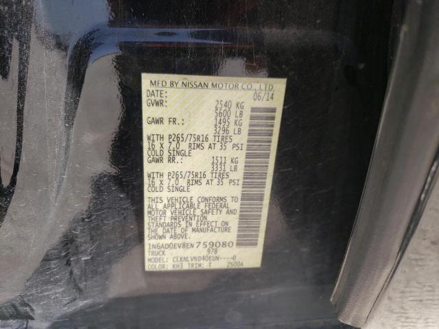 Photo 10 from auction – 2014 NISSAN FRONTIER S with VIN 1N6AD0EV8EN759080