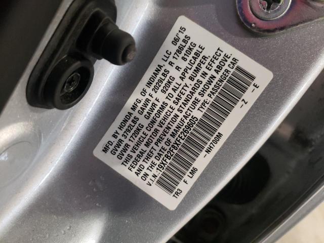 Photo 10 from auction – 2015 HONDA CIVIC EX with VIN 19XFB2F8XFE269605