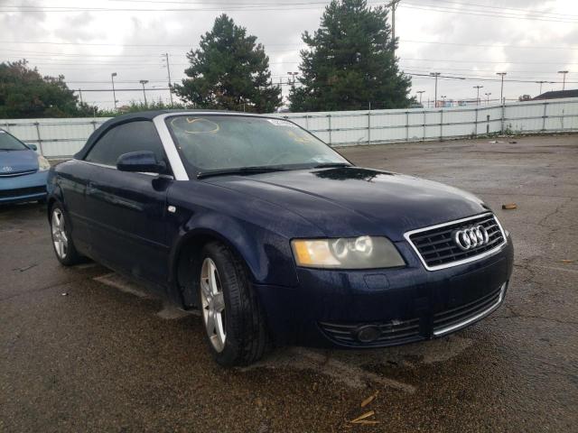 AUDI A4 QUATTRO 2004 with VIN WAUDT48H34K017862 - Photo from auction