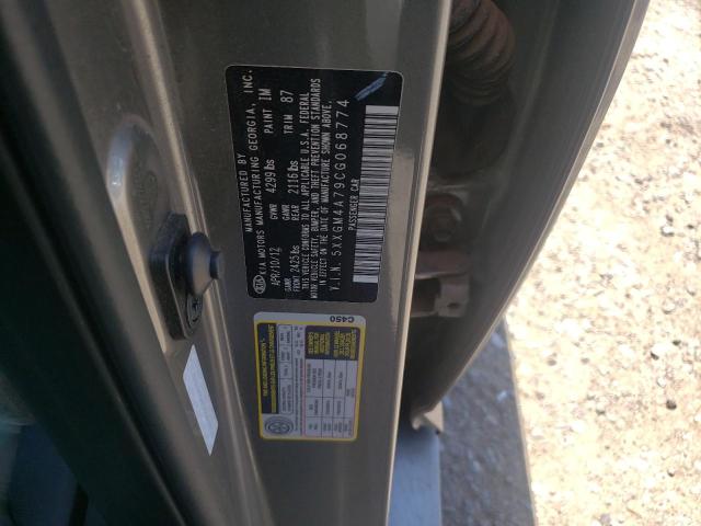 Photo 10 from auction – 2012 KIA OPTIMA LX with VIN 5XXGM4A79CG068774