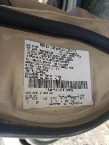 Photo 10 from auction – 2001 FORD TAURUS LX with VIN 1FAFP52UX1A130422