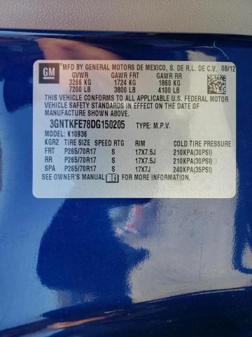 Photo 10 from auction – 2013 CHEVROLET AVALANCHE with VIN 3GNTKFE78DG150205