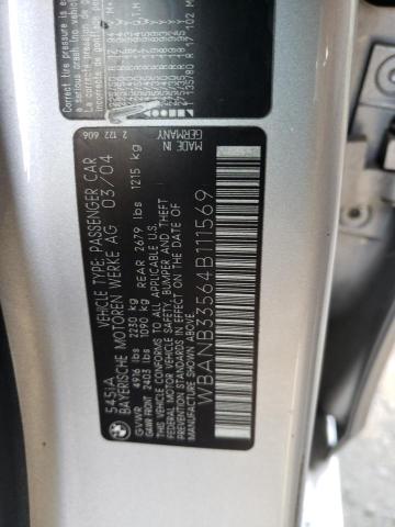 Photo 10 from auction – 2004 BMW 545 I with VIN WBANB33564B111569