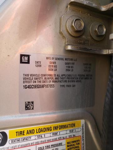 Photo 10 from auction – 2010 BUICK LACROSSE C with VIN 1G4GC5EGXAF187055
