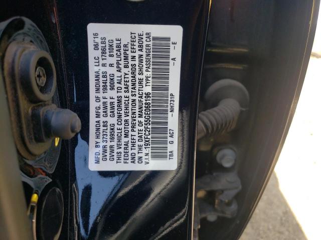 Photo 10 from auction – 2016 HONDA CIVIC LX with VIN 19XFC2F55GE068196