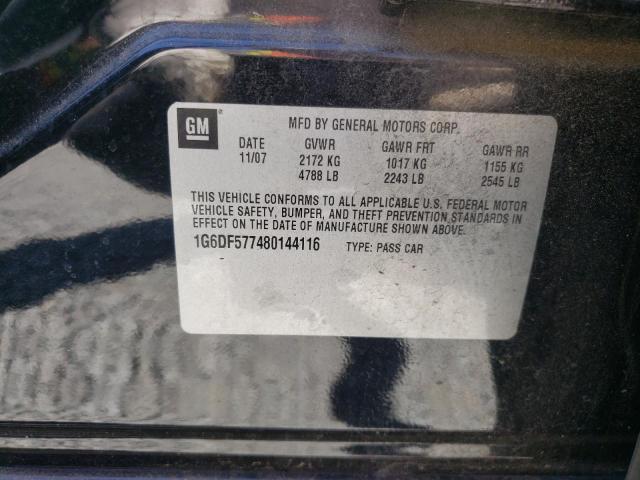 Photo 10 from auction – 2008 CADILLAC CTS with VIN 1G6DF577480144116