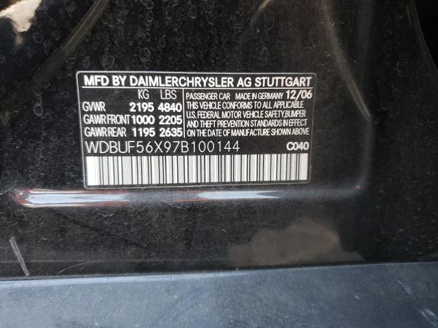 Photo 10 from auction – 2007 MERCEDES-BENZ E 350 with VIN WDBUF56X97B100144