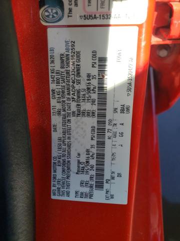Photo 10 from auction – 2012 FORD FIESTA SEL with VIN 3FADP4CJ3CM162592