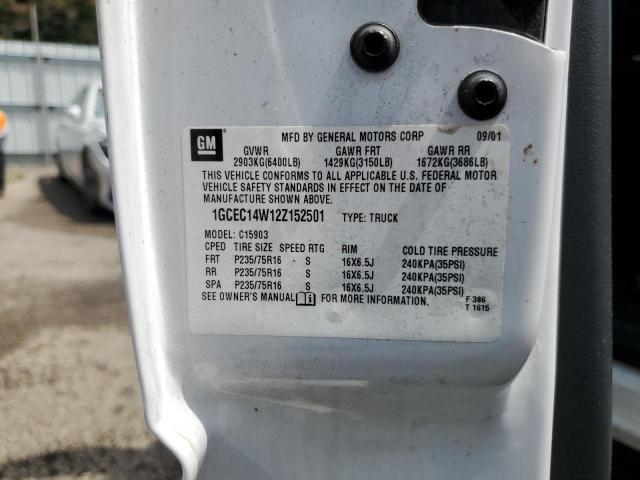 Photo 10 from auction – 2002 CHEVROLET SILVERADO with VIN 1GCEC14W12Z152501