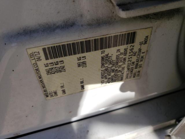 Photo 10 from auction – 2012 NISSAN ALTIMA BAS with VIN 1N4AL2AP7CC251562