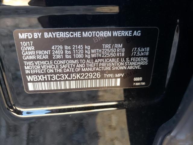 Photo 10 from auction – 2018 BMW X1 XDRIVE2 with VIN WBXHT3C3XJ5K22926