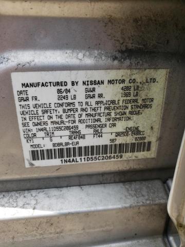 Photo 10 from auction – 2005 NISSAN ALTIMA S with VIN 1N4AL11D55C206459
