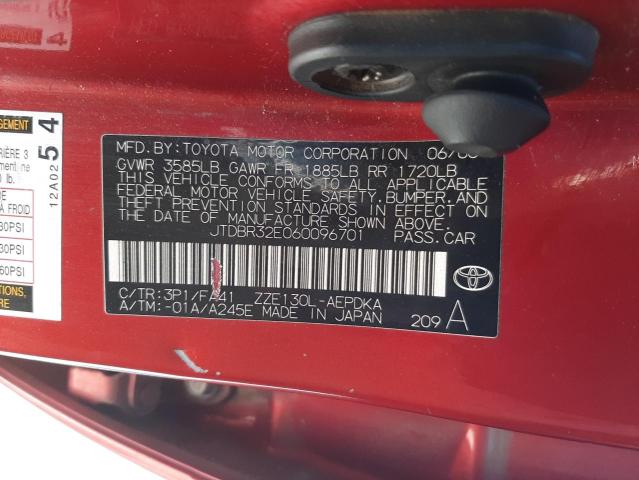 Foto 10 de la subasta – 2006 TOYOTA COROLLA CE con VIN JTDBR32E060096701