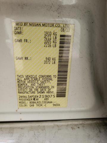Photo 10 from auction – 2014 NISSAN ALTIMA 2.5 with VIN 1N4AL3AP5EN219075